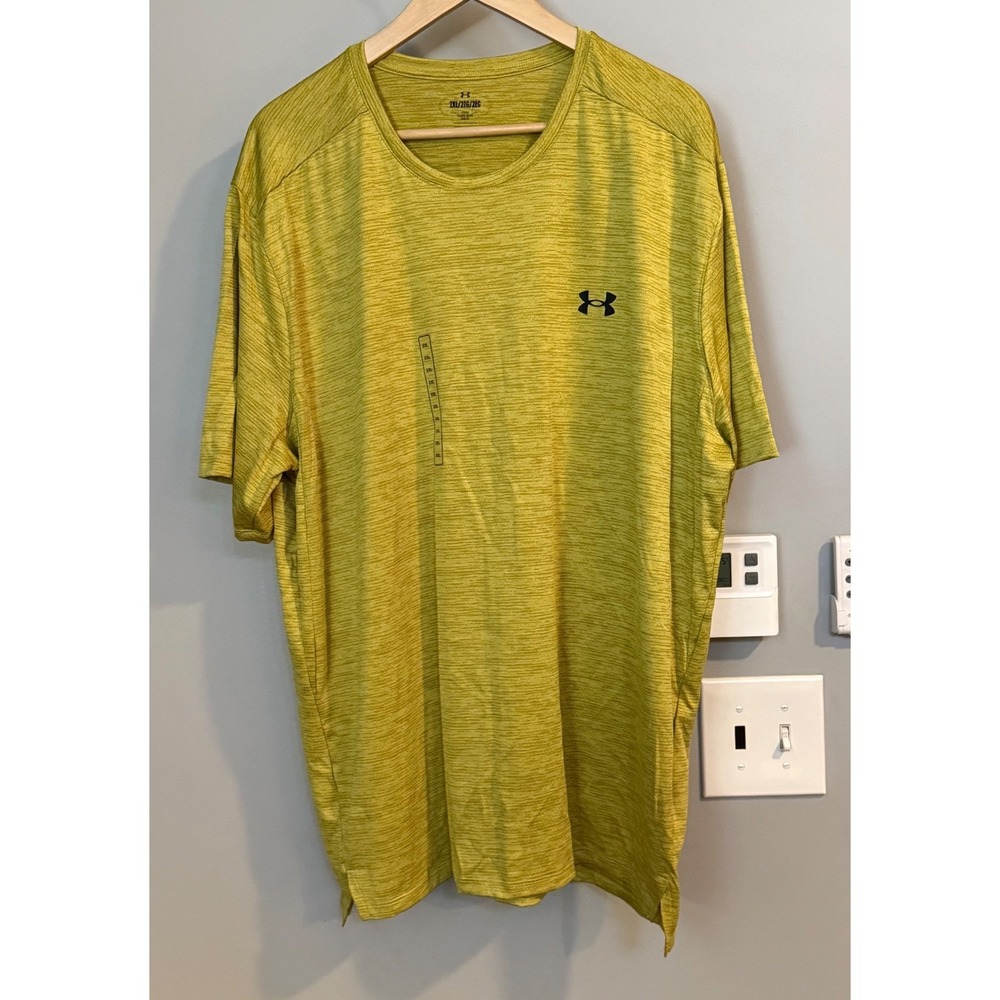 Under‎ Armour Mens Tech Vent SS T-Shirt 2XL Green Heathered 1376791 NWT